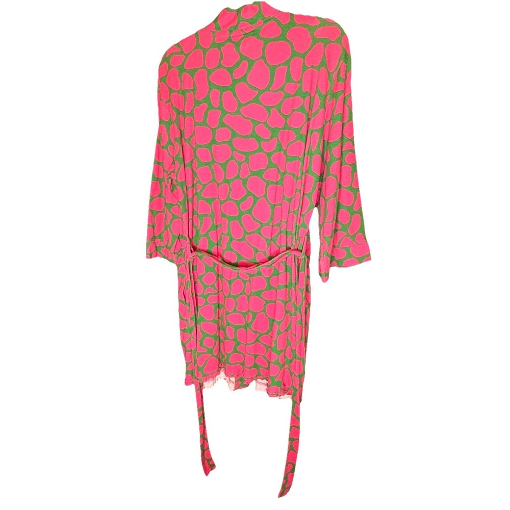 Lolita Women's Pink and Green Robe Sz  L/ XL, CB#64‎